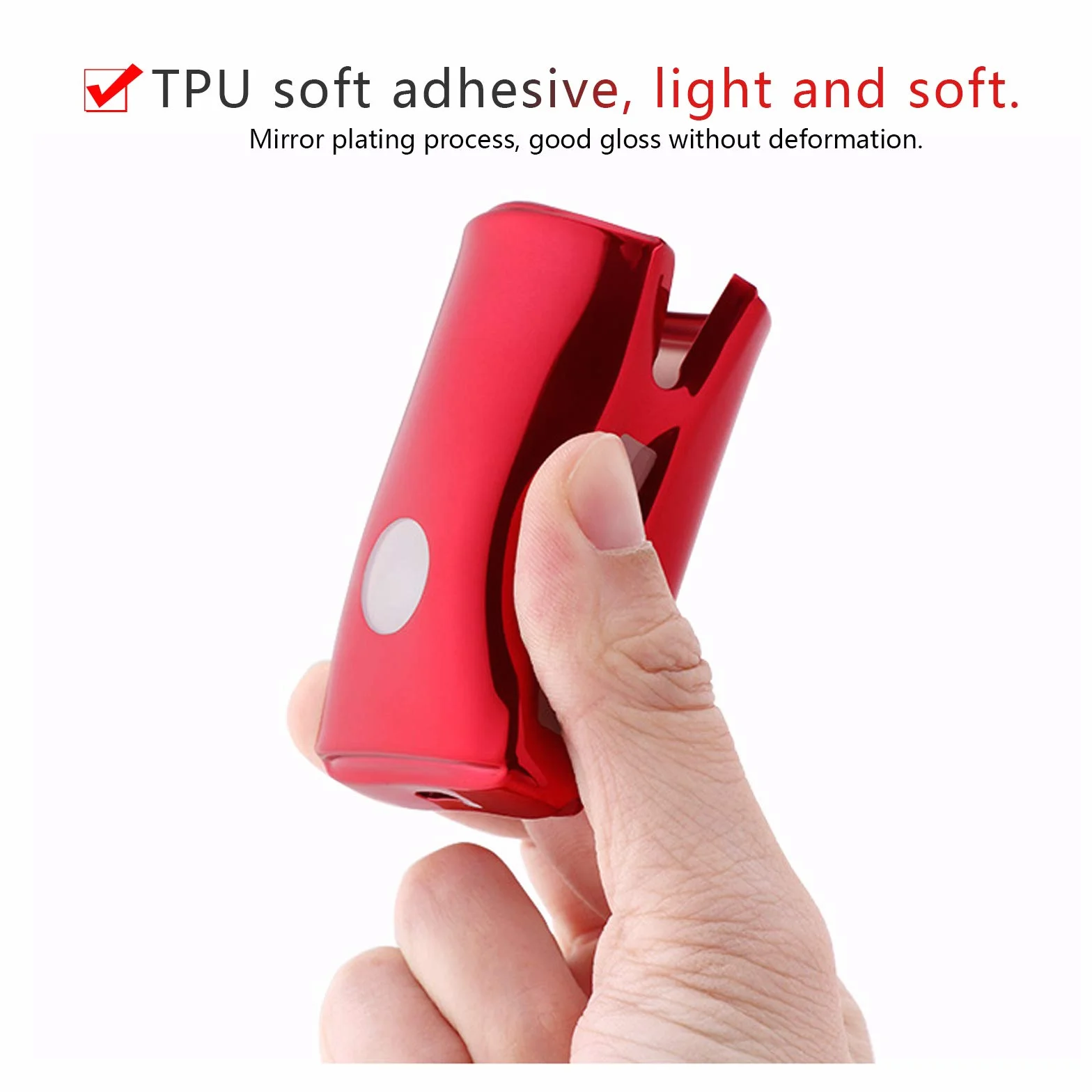 Etui na kluczyki samochodowe do Mazda 3, CX-30, CX-5, CX-8, 2019-2023, 2024, TPU etui na klucze, etui na klucze (czerwone)