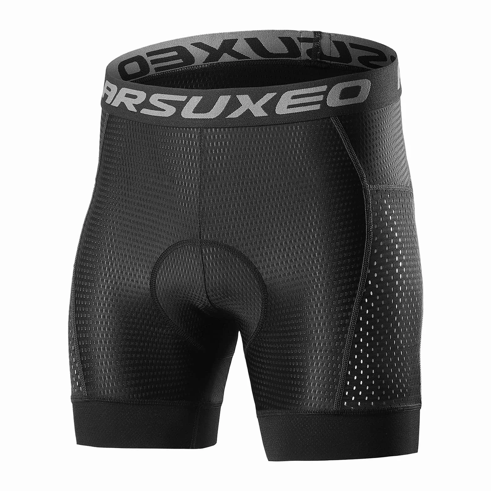 Lixada Męskie spodenki rowerowe z wkładką żelową 5D, szybkoschnące, antypoślizgowe spodenki rowerowe MTB Bike