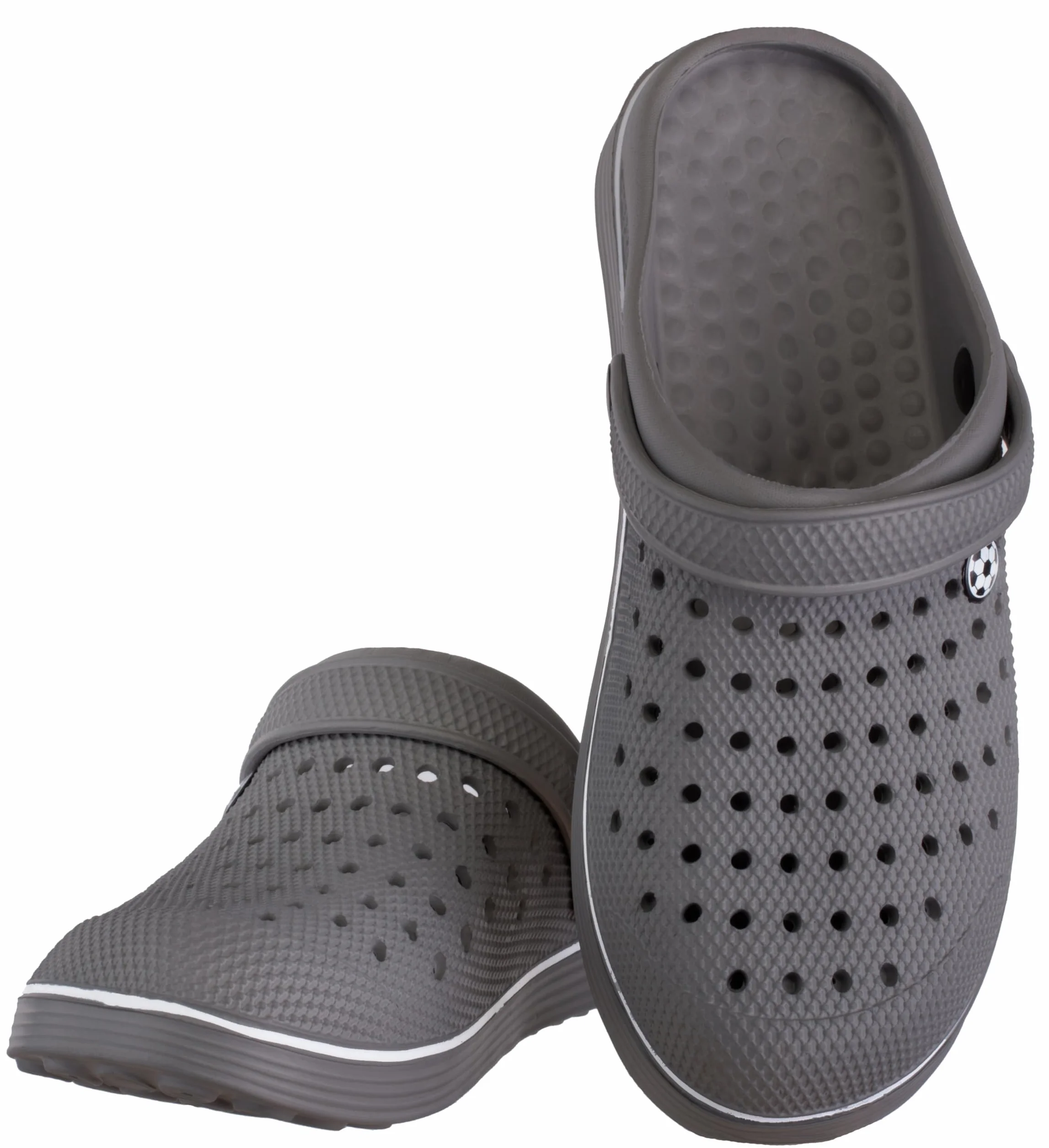 Brandsseller Męskie chodaki piłkarskie, letnie chodaki, buty kąpielowe, buty ogrodowe, kapcie domowe