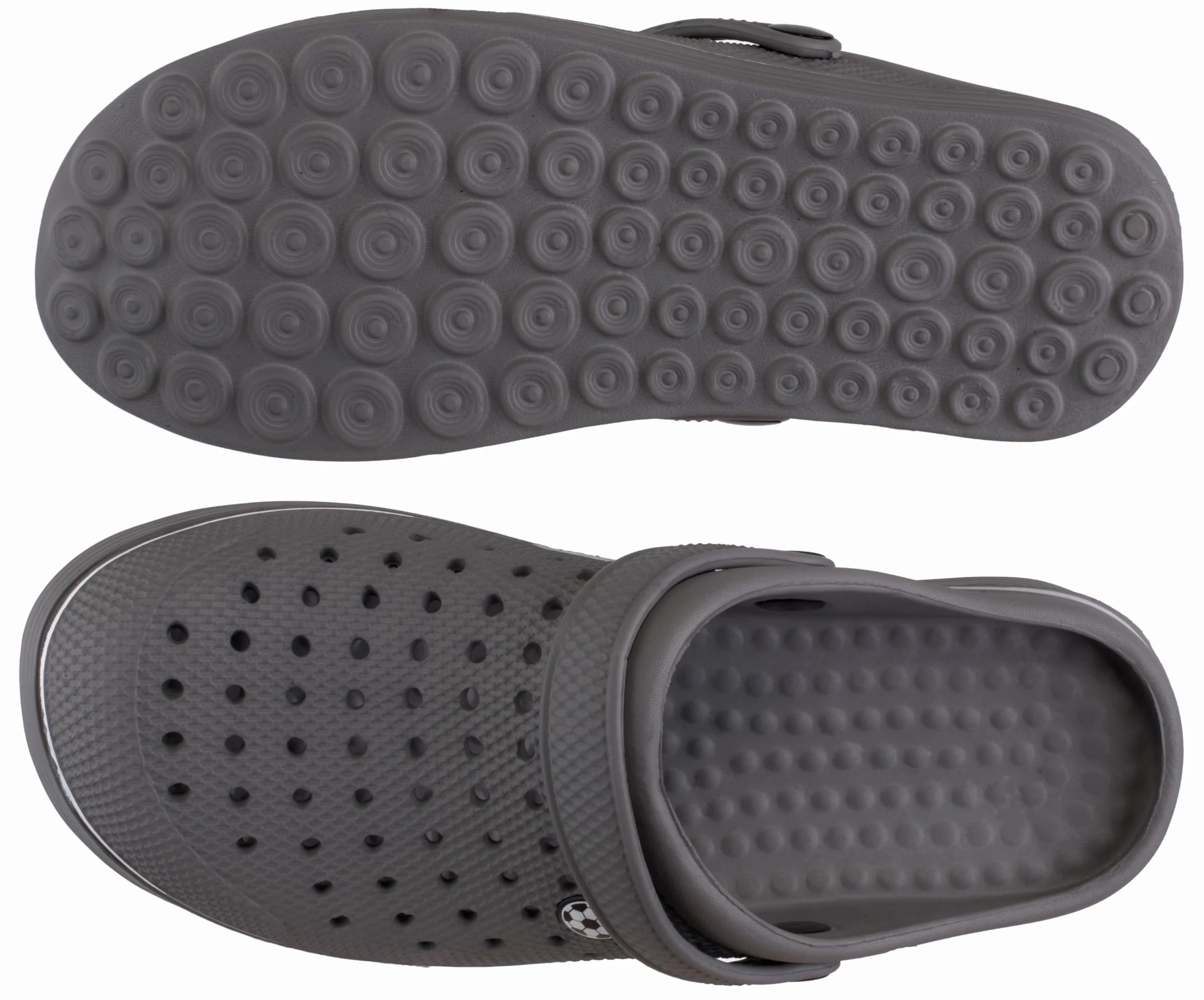 Brandsseller Męskie chodaki piłkarskie, letnie chodaki, buty kąpielowe, buty ogrodowe, kapcie domowe