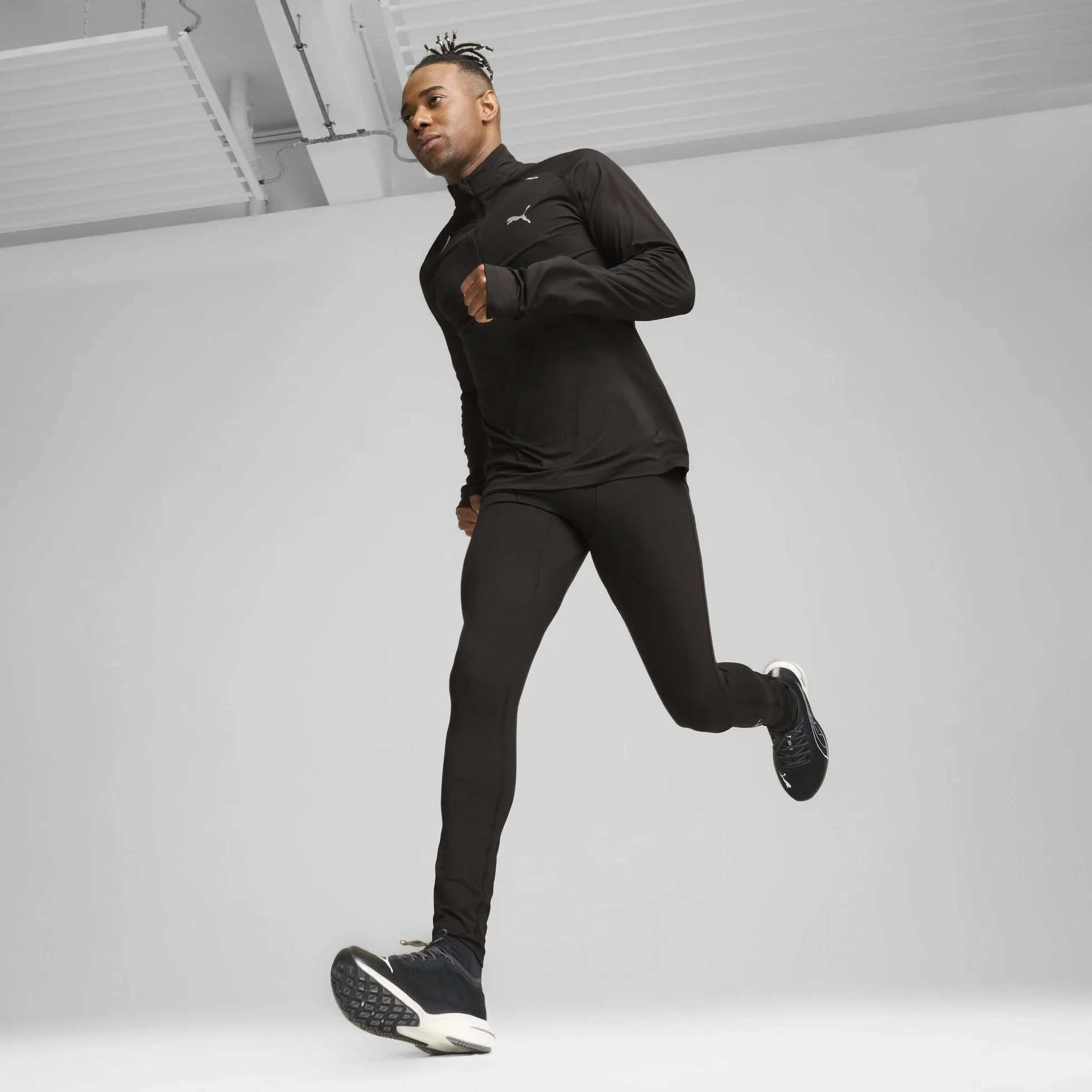 PUMA Run Favorites Szczotkowane Długie Obcisłe - Rajstopy Mężczyźni