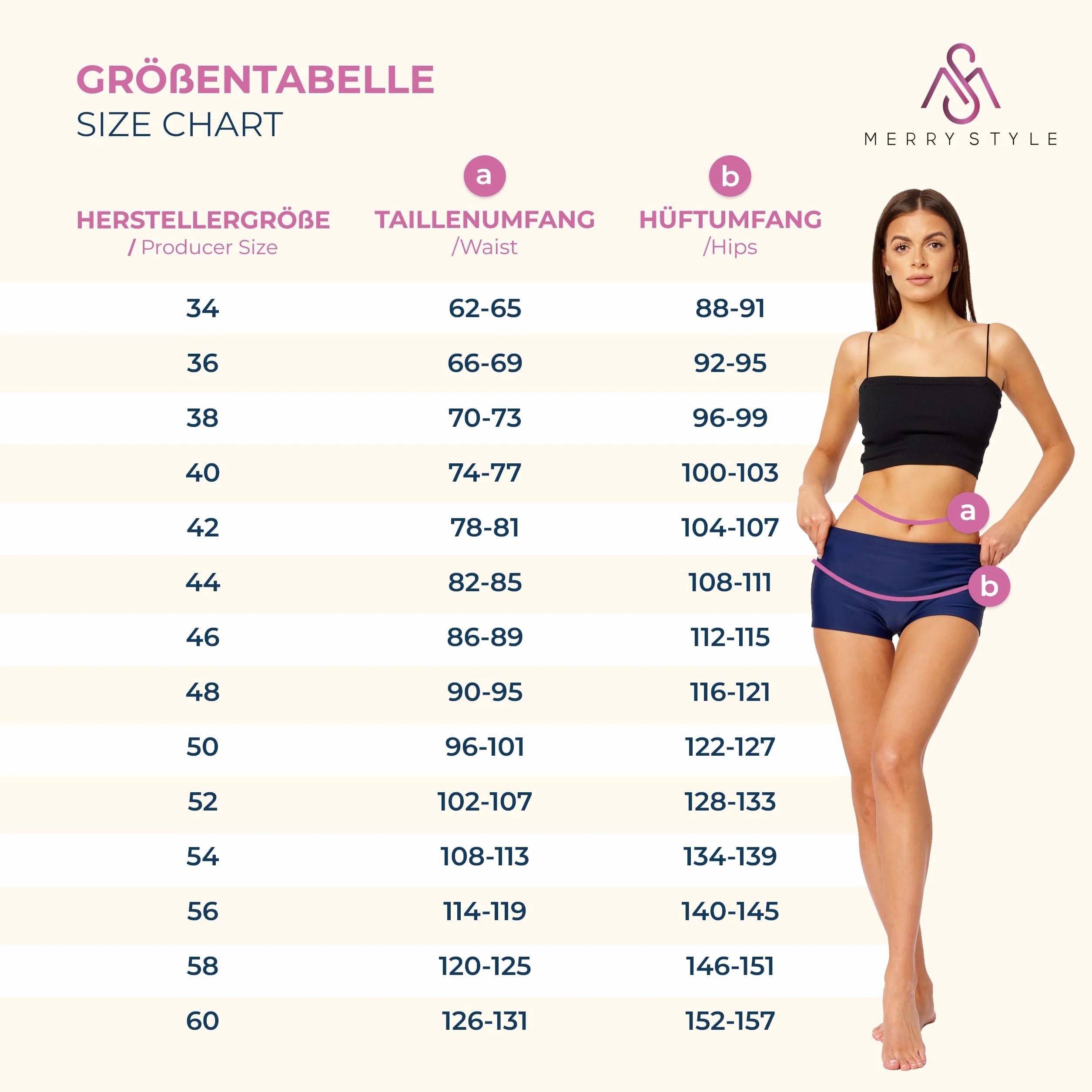Merry Style Dół bikini Kobiety Hi-leila