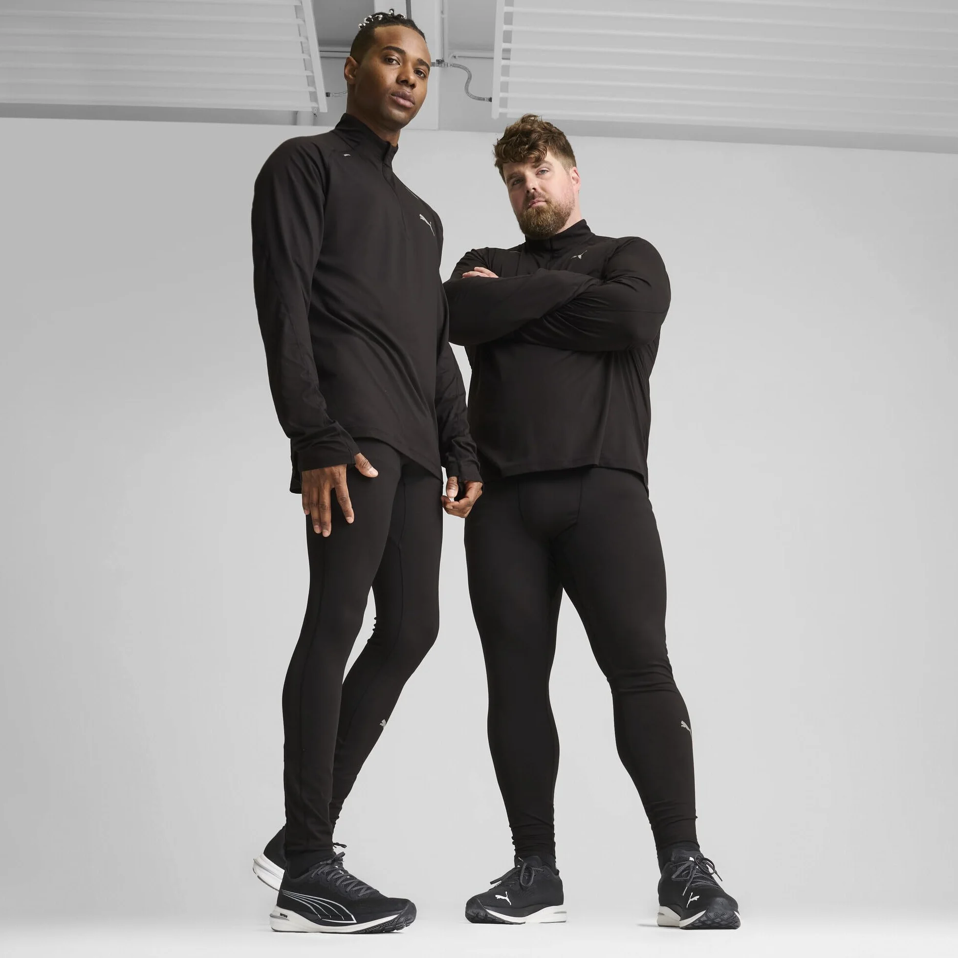PUMA Run Favorites Szczotkowane Długie Obcisłe - Rajstopy Mężczyźni