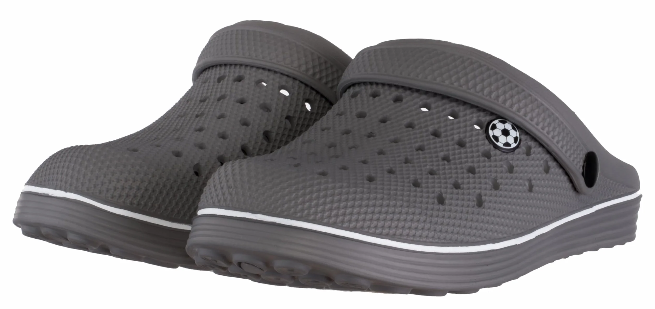 Brandsseller Męskie chodaki piłkarskie, letnie chodaki, buty kąpielowe, buty ogrodowe, kapcie domowe