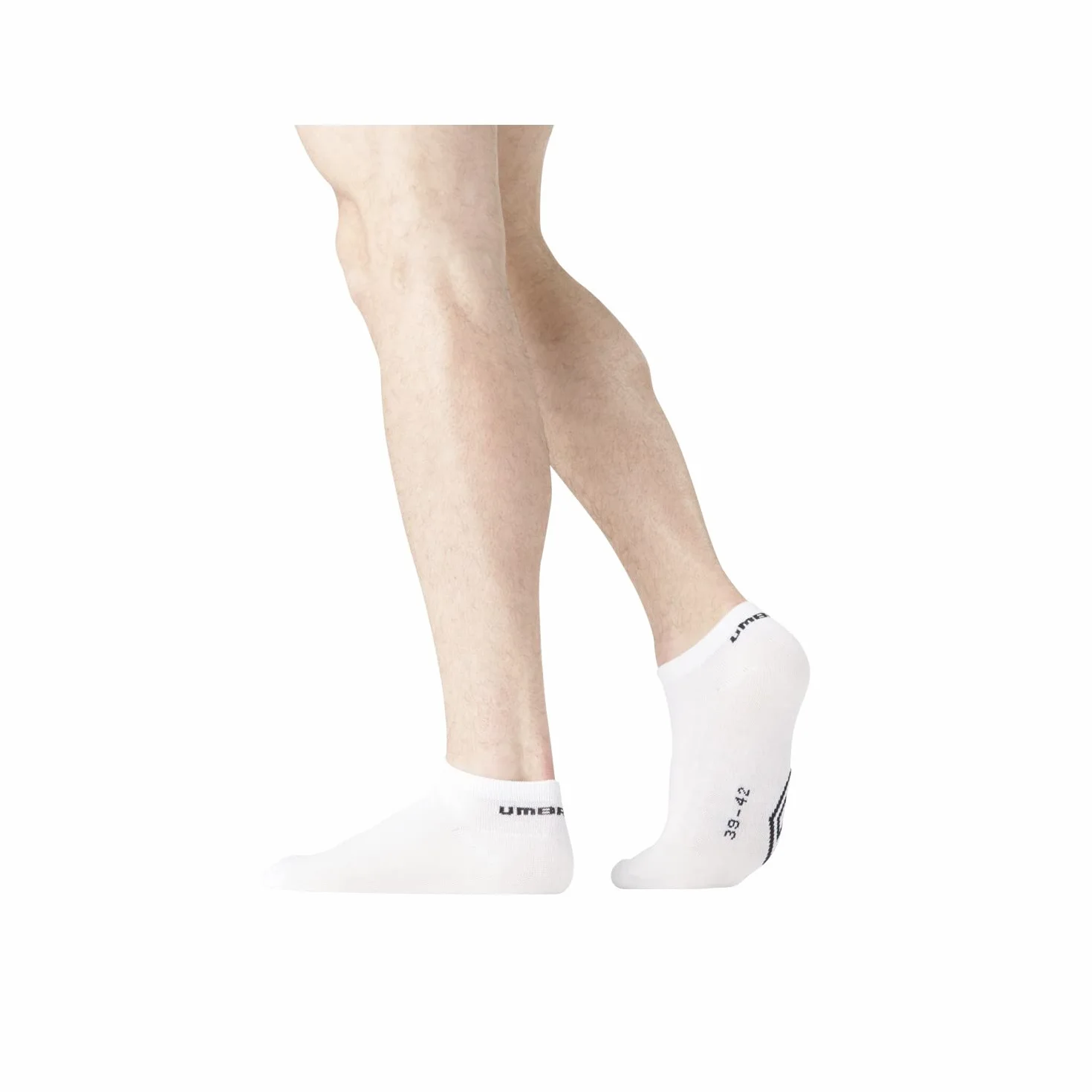 UMBRO UMB/AM/TCX6 Lekkie skarpety męskie - zestaw 6 sztuk - męskie skarpety sportowe, wygodne, trwałe, biały, 43/46 EU