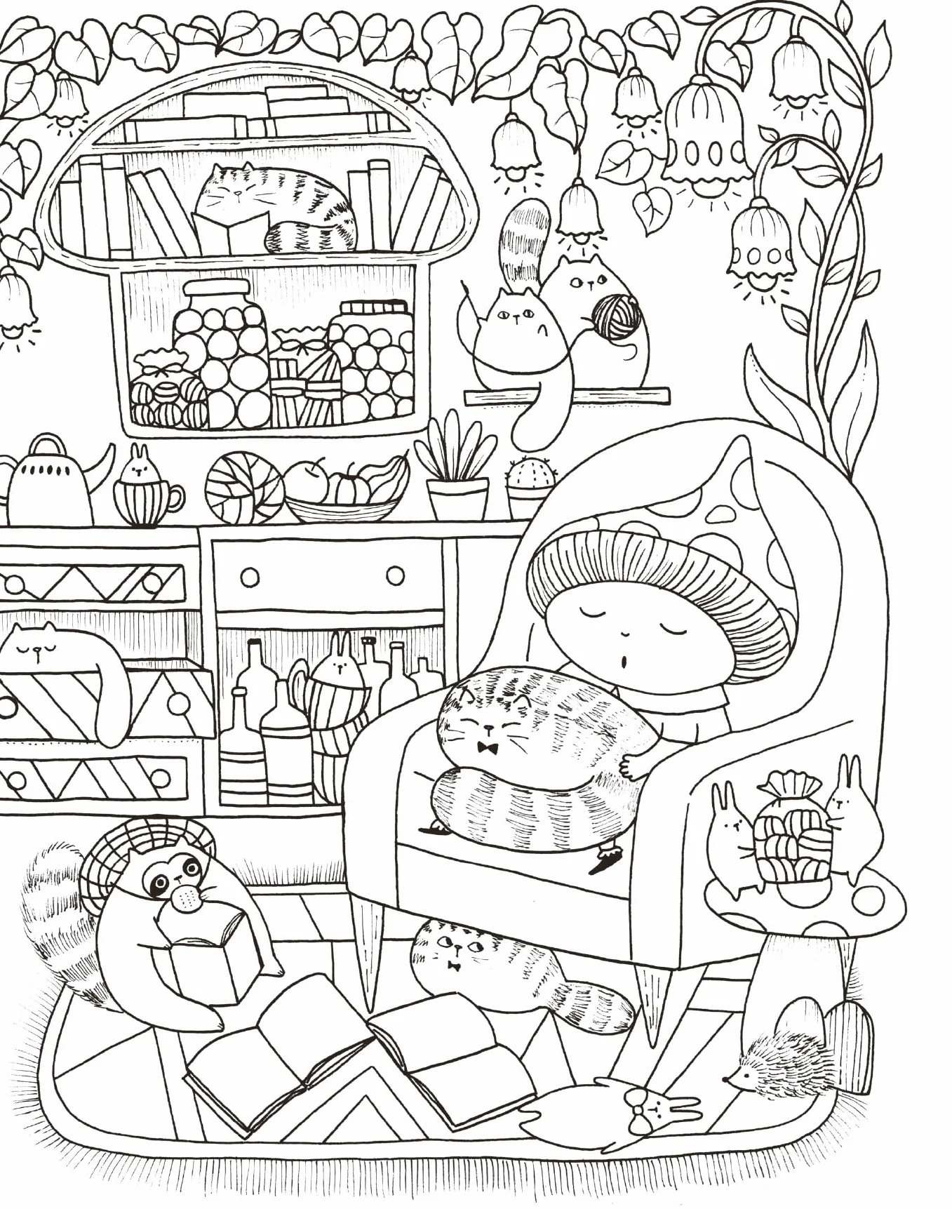 Le monde enchanté de Lulu Mayo: Une année à colorier