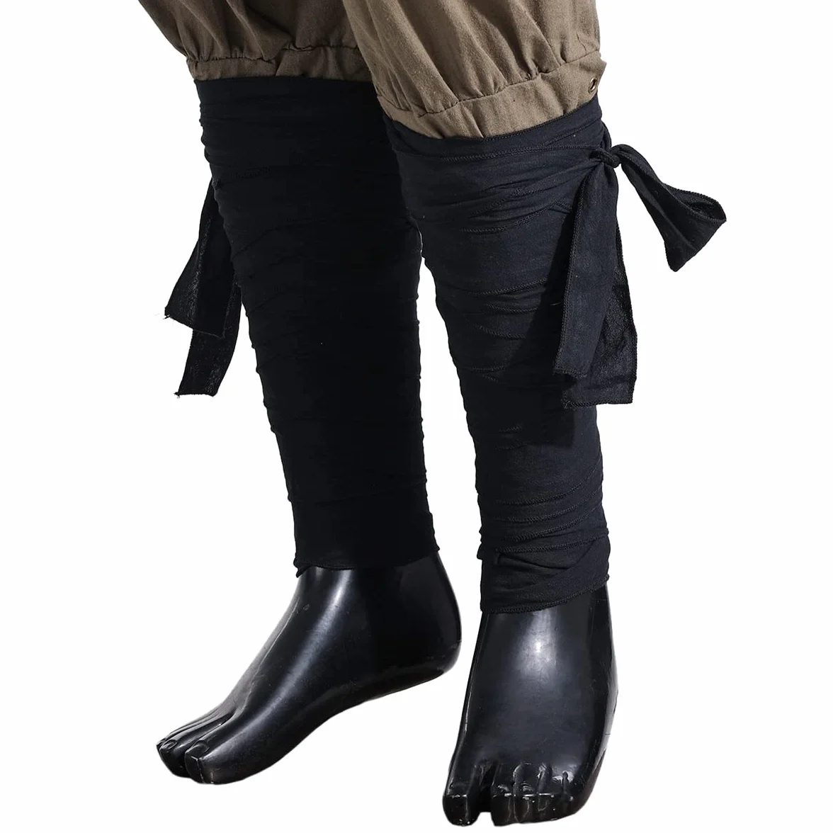 2 szt. średniowiecznych męskich wikingów długie opaski na nogi łydki pas LARP pirackie kostiumy cosplay
