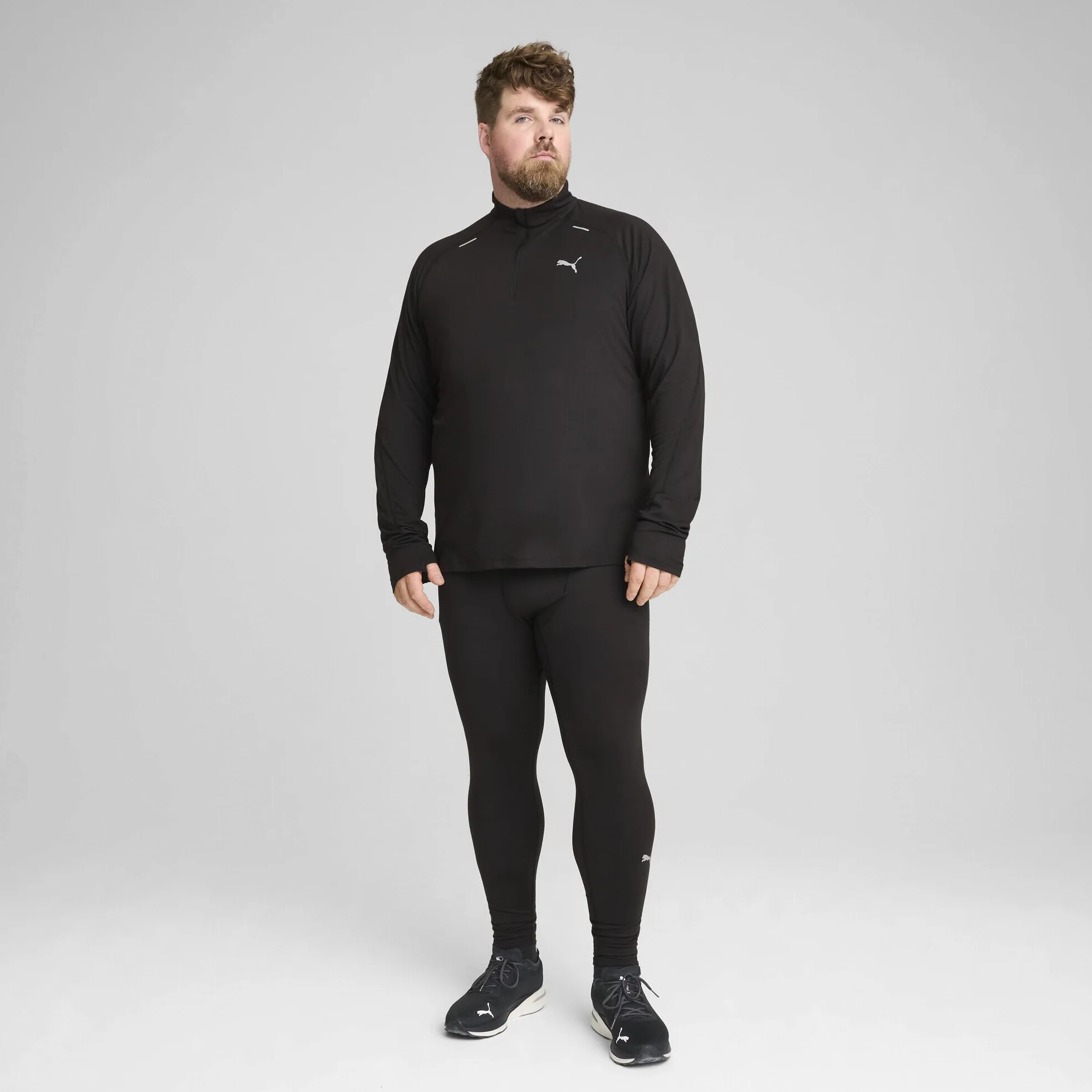 PUMA Run Favorites Szczotkowane Długie Obcisłe - Rajstopy Mężczyźni