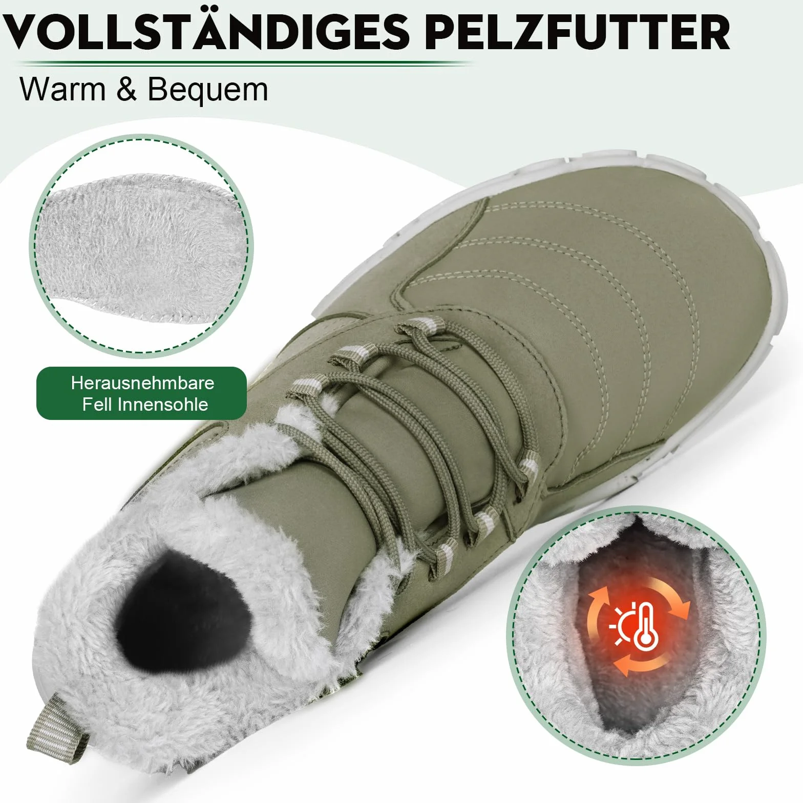 RUYI Zimowe buty do chodzenia boso, dla kobiet i mężczyzn, ciepłe buty zimowe, z podszewką, odporne na działanie wody, do biegania w terenie, wygodne buty zimowe z szerokim noskiem
