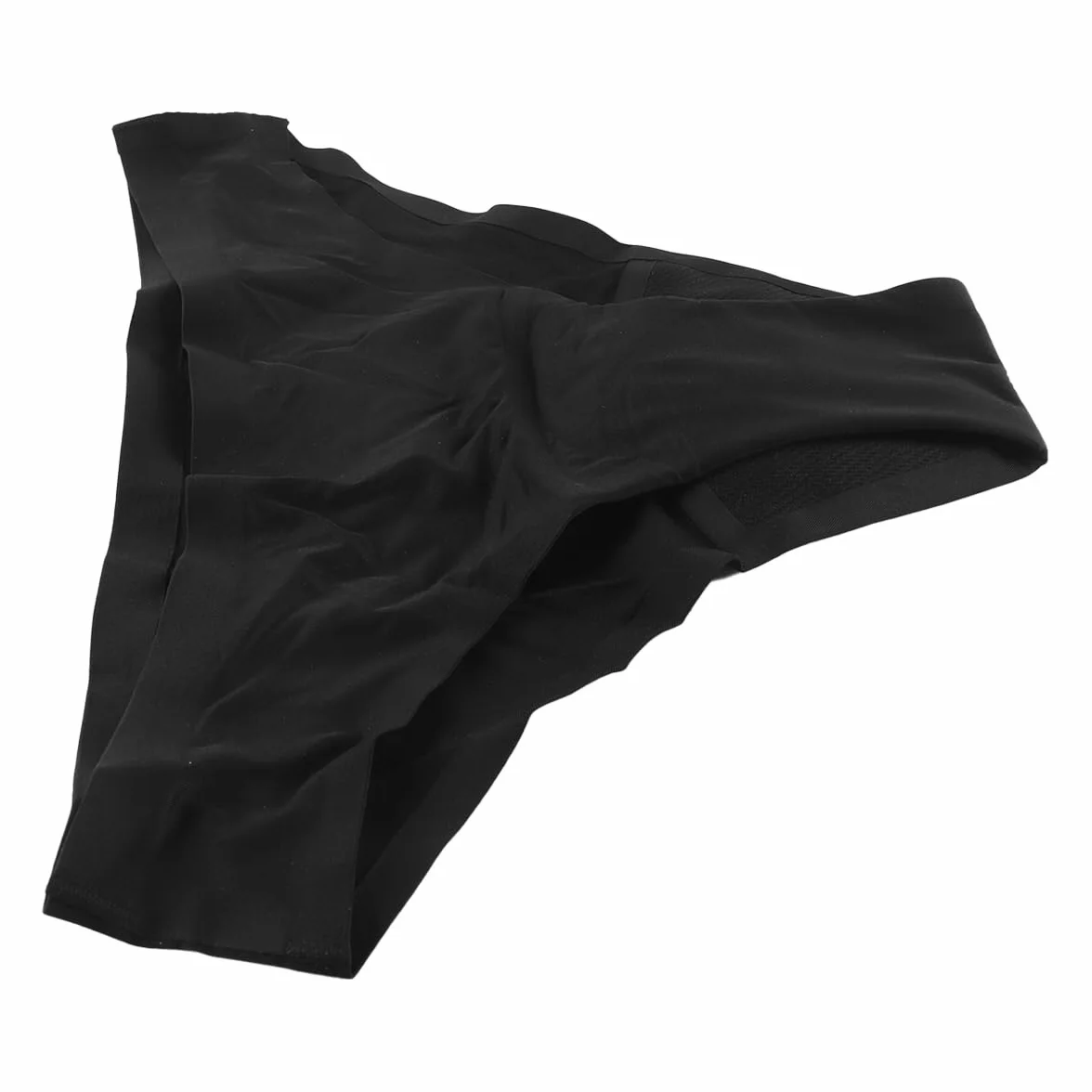 Bezszwowa damska bielizna kąpielowa na okres, czterowarstwowa, szczelna, bez potrzeby stosowania podpasek, majtki menstruacyjne, czarne, rozmiar M, nylon, poliester