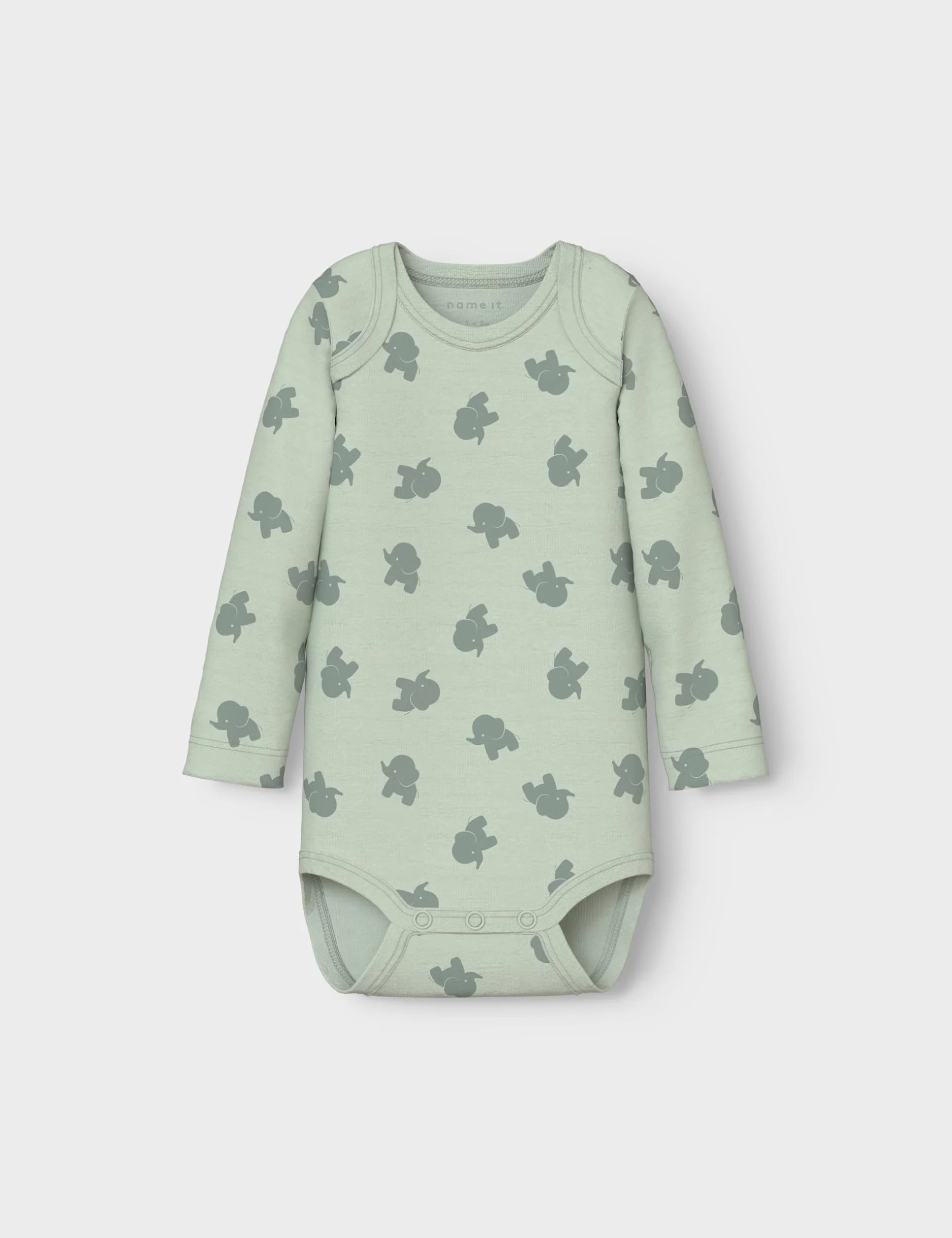 Name it baby Męskie Sea Foam Nbmbody 3P LS Słoń Noos, Numeric_74 (3 sztuki), Pianka Sea Foam., numeric_74