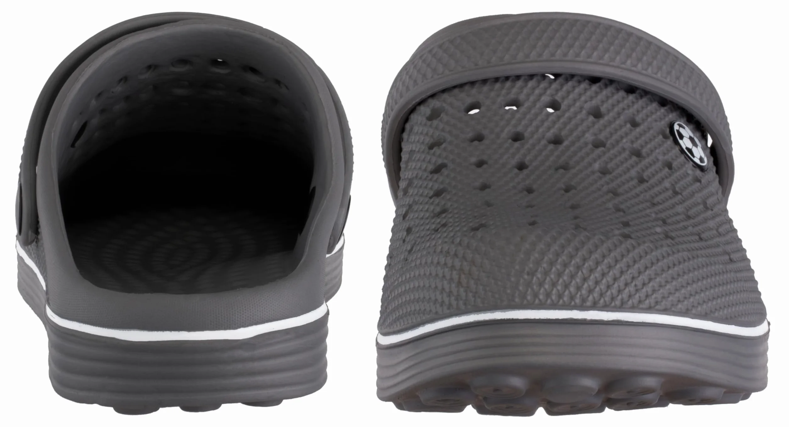 Brandsseller Męskie chodaki piłkarskie, letnie chodaki, buty kąpielowe, buty ogrodowe, kapcie domowe