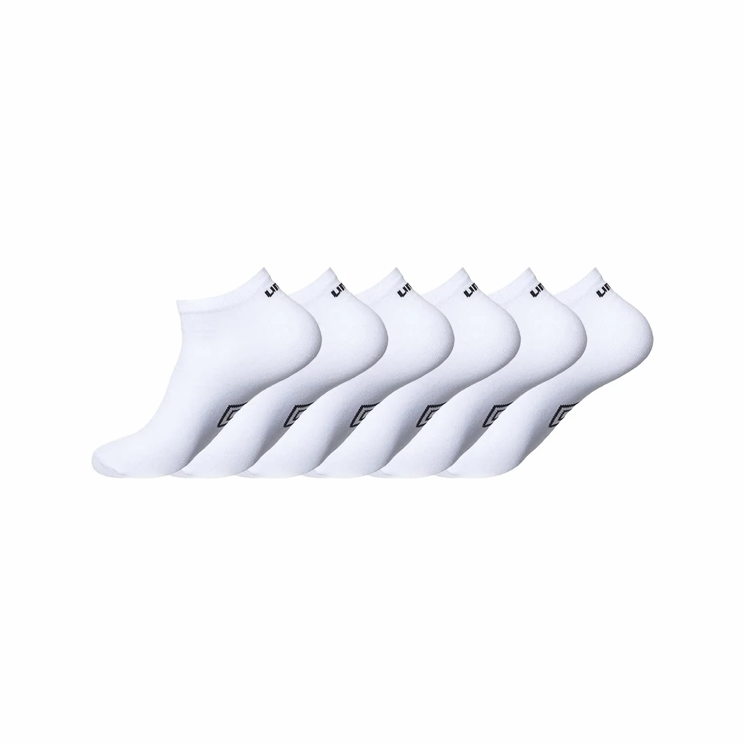 UMBRO UMB/AM/TCX6 Lekkie skarpety męskie - zestaw 6 sztuk - męskie skarpety sportowe, wygodne, trwałe, biały, 43/46 EU